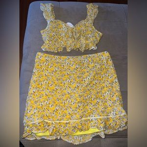 L’atiste women’s medium skirt crop outfit